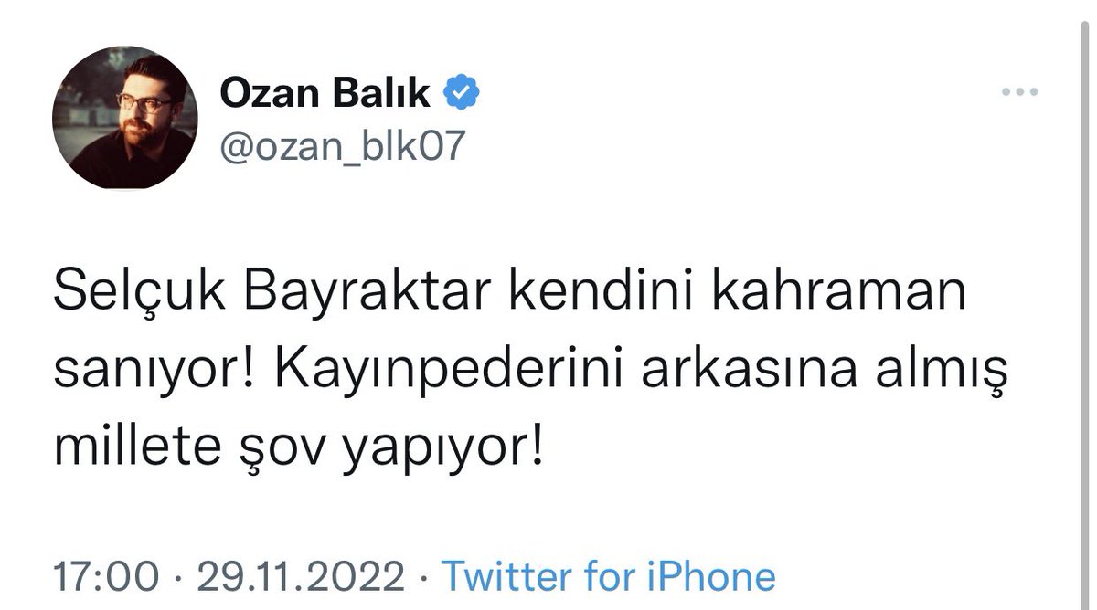 Kim Selçuk Bayraktar’ı hazmedemez?
Kim SİHA düşmanlığı yapar?
Kim bu çalışmaları küçümser? 

Düşmana hizmet edenler!
Akıl ve kavrayışlarındaki kısırlık, 
tabiat ve ahlaklarındaki zayıflık, soysuzlaşma gereği böyledirler. 
<a href="/Selcuk/">Selçuk Bayraktar</a>