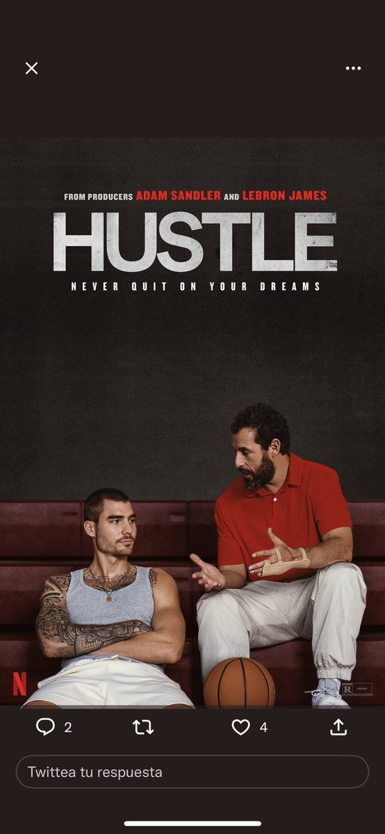 🏀🤘🏻👏🏻👏🏻👏🏻👏🏻💪🏻 <a href="/AdamSandler/">Adam Sandler</a> #HustleNetflix #NeverQuitOnYourDreams