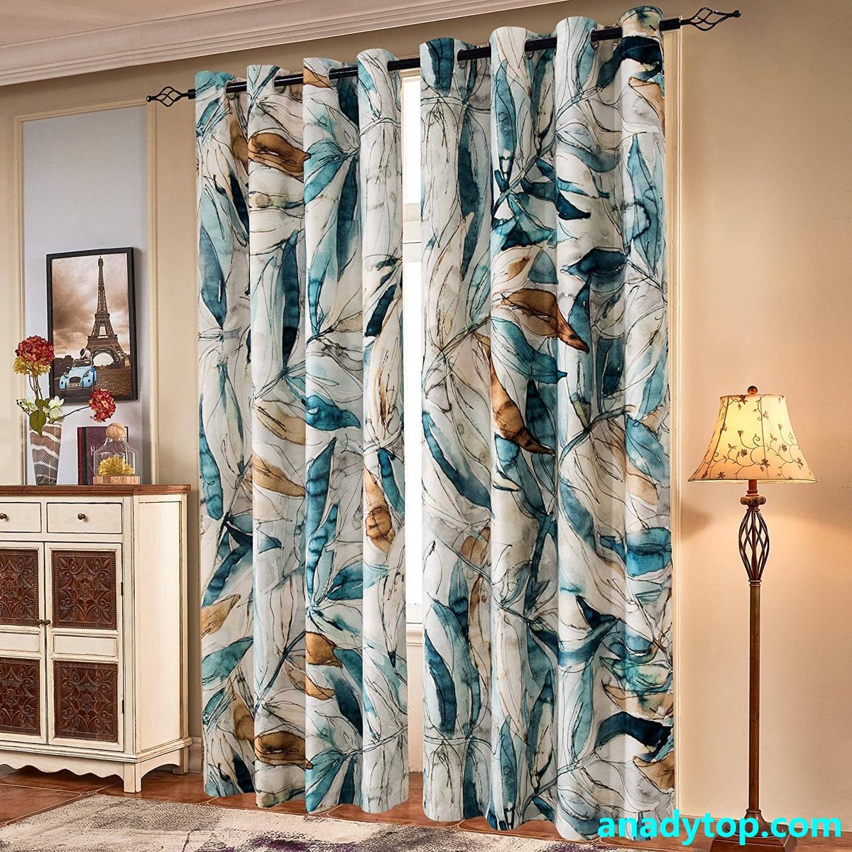 top_anady's tweet photo. The teal leaf patterned curtains are pretty &amp; fancy, high quality &amp; blackout👍, can be customized without any extra fee, suit for your bedroom🛌, look good &amp; feel great, bring you a restful sleep💤.

Shop now 👉-> https://t.co/dR4vW5HcY2

#TealCurtains #LeafPatternedCurtains https://t.co/3VixRR4BM8