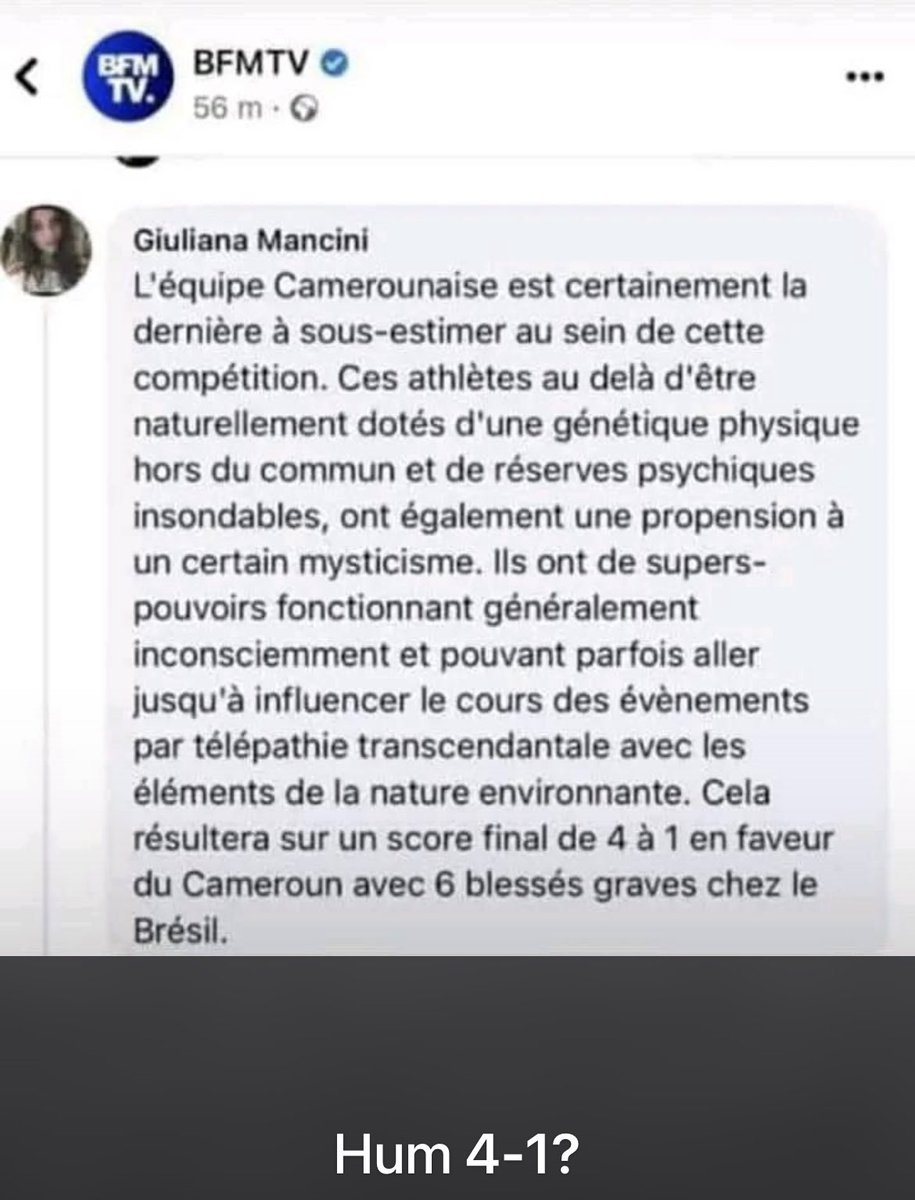 Impossible n est pas camerounais !!