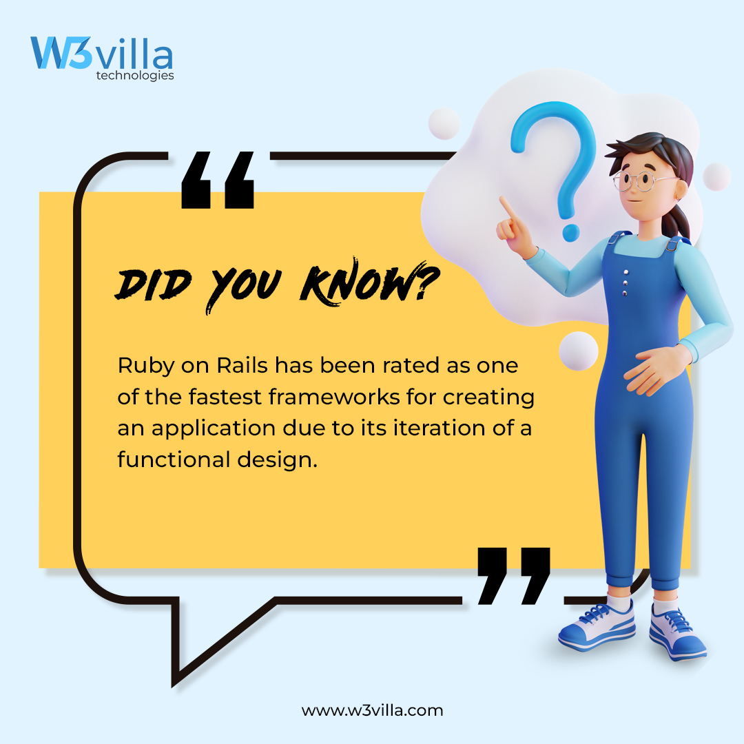 w3villa_tech's tweet image. Ruby on rails has grown in popularity in recent years because of its simplicity and foundation in agile methodologies.
Onboard a Ruby on rails developer for your business project needs here: bit.ly/3XLBHYy

#rubyonrails #programming #rubyonrailscompany