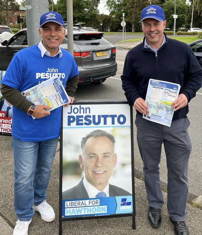 Fantastic win by @JohnPesutto in Hawthorn. He has worked so hard to re-gain the seat, and now will make a huge contribution to the community and in the Parliament. Well done, my friend.