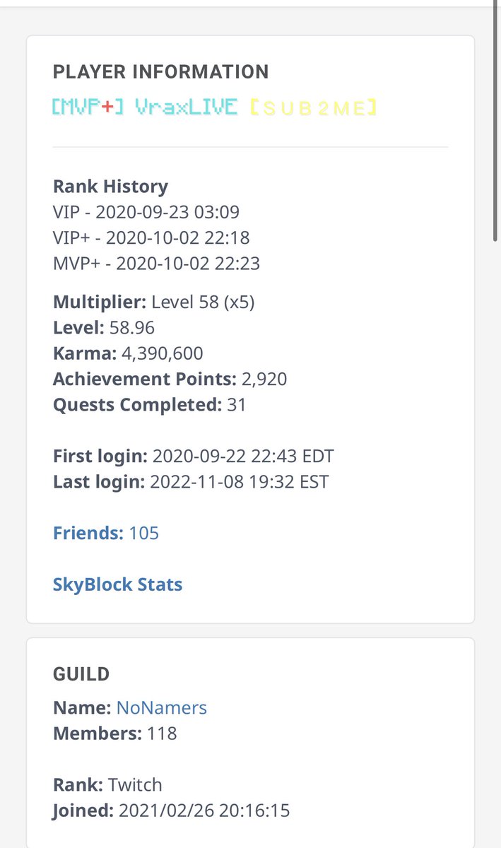 lolknownmore's tweet photo. @nathansmoke @VraxLIVE @HypixelNetwork @Simon_Hypixel Creep removed rank after 4 days from report https://t.co/uFek9pcunD