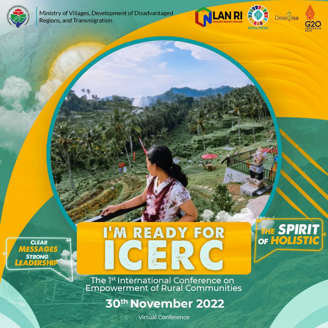 desak_sriasih's tweet photo. Selamat dan sukses atas terselenggaranya "The 1st International Conference on Empowerment of Rural Communities (ICERC)"  
#ICERC2022
#The1stICERC
@ICERCINFO
@bpsdmkemendesa
*The Spirit of Holistic: Clear Messages, Strong Leadership* https://t.co/UKqbE4B9sJ