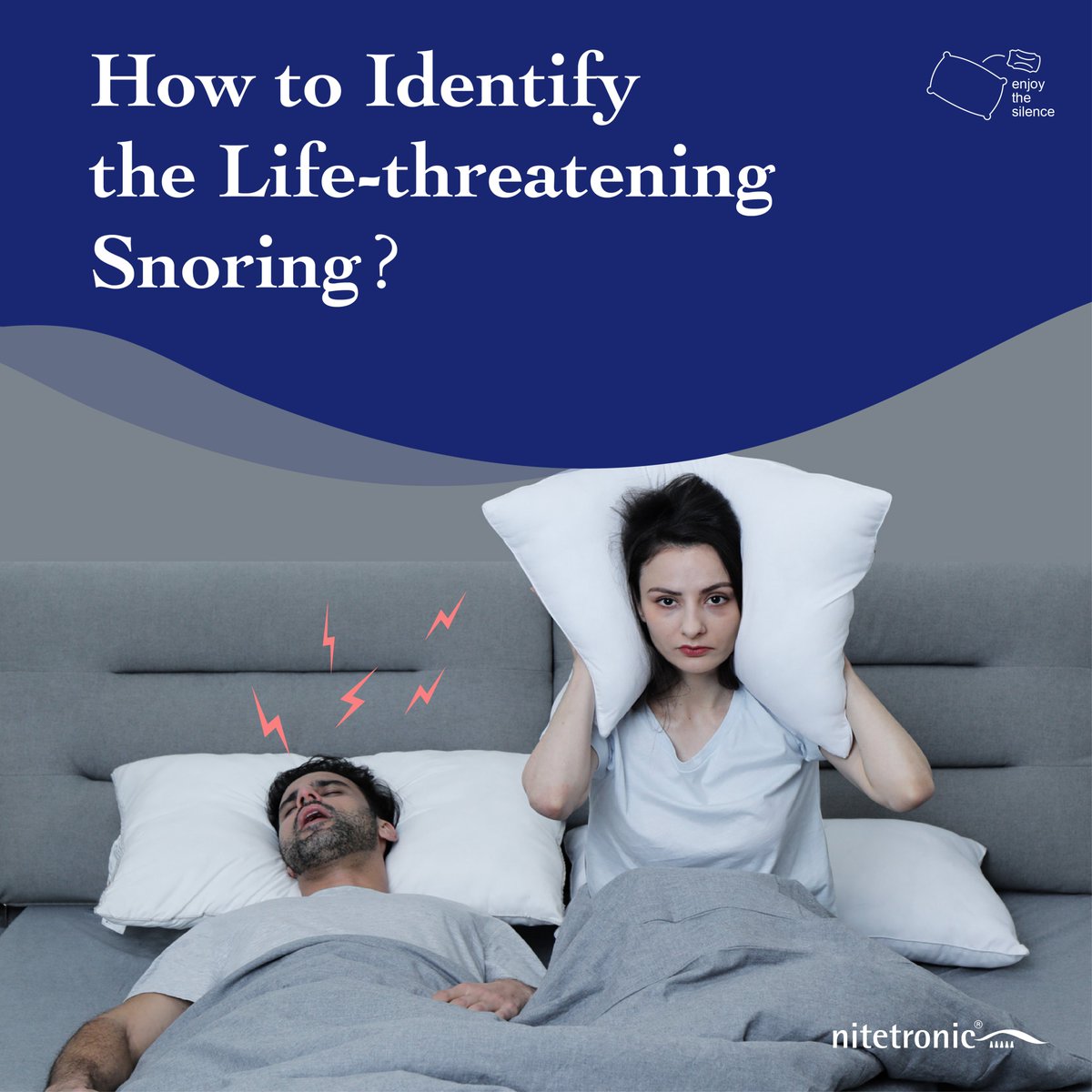 NitetronicSmart's tweet photo. Do you snore?💤💤💤 Sleep apnea can be life-threatening. Snoring, although a symptom of sleep apnoea, may not technically be “dangerous” on its own. How can you tell the difference between the two?🤔
#sleepapnea #snoring #antisnore #apnea https://t.co/dz62beSkRd