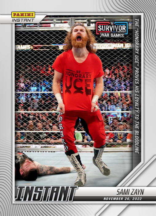 wrestlingcards's tweet photo. Cards #83-86 are now available for WWE Survivor Series at @PaniniAmerica Instant. #WWE #PaniniInstant #WWESurvivorSeries #WrestlingTradingCards https://t.co/21AvwMSDXt
