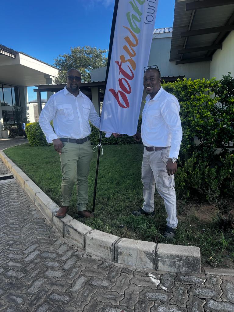 Mashatu_Reserve's tweet photo. Mashatu team members Lala, Peter and Lops are attending the Botswana Tourism BTTE 2022. If find yourselves there, feel free say hi to them. Looking forward to an amazing expo.

#mashatu #mashatugamereserve #botswana #thelandofthegiants #PushaBW #ilovebotswana #btte #btte2022 https://t.co/vMiT9HBLPu