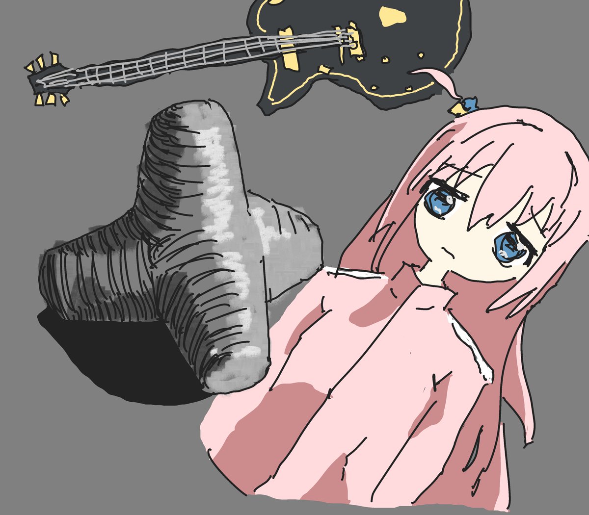 jsn_tm1's tweet image. bocchi and tetrapod