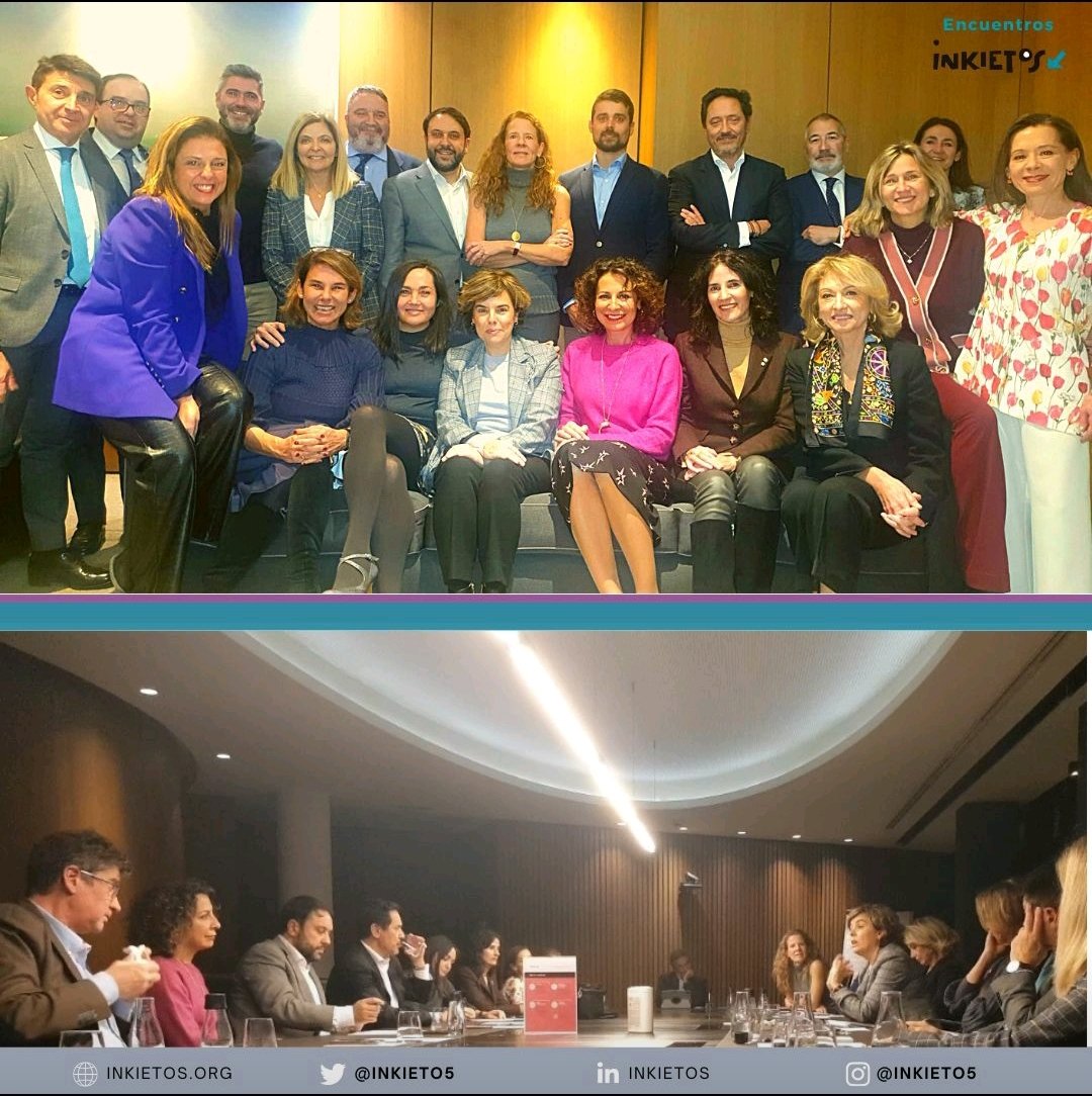 ⭐ Muchas gracias Soraya Sáenz de Santamaría por recibirnos en @Cuatrecasas y por el y por el debate en torno a la importancia del papel del abogado en la gestión de la incertidumbre del actual escenario geopolítico y económico.

#EncuentrosInkietos #abogacia #sectorlegal