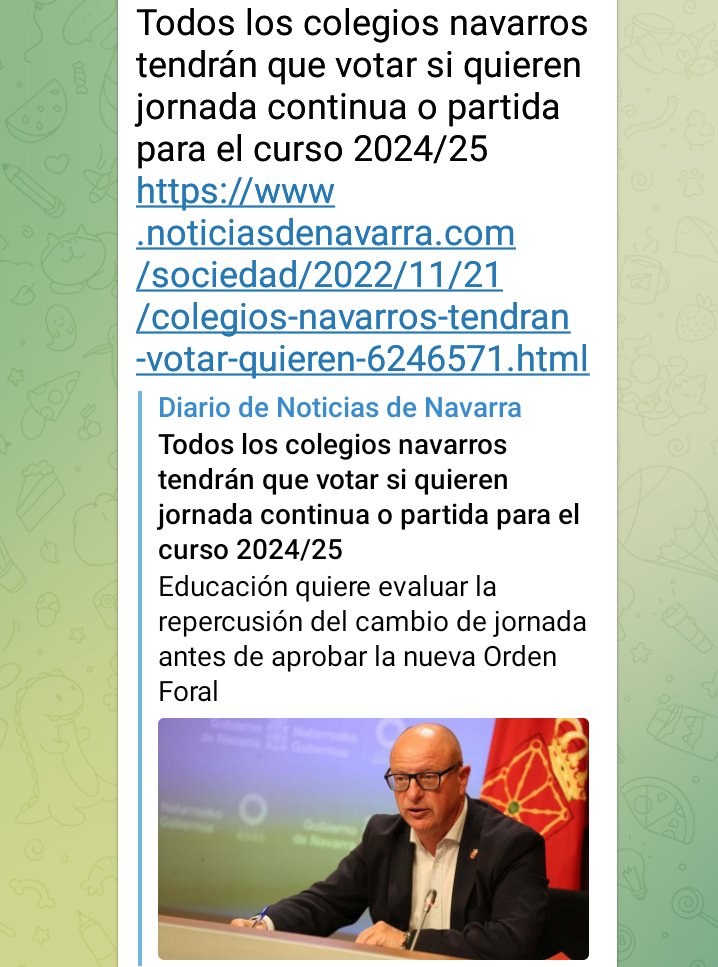 EduiLlibertat's tweet photo. @JosepGCambray per què els catalans no podem votar si #volemjornadacontinua? Les famílies d'@EduiLlibertat reclamem tenir els mateixos  DRETS que la resta de l’Estat. Totes les escoles a Navarra poden votar! Nosaltres també volem DEMOCRÀCIA I LLIBERTAT per decidir jornada lectiva https://t.co/wt9FQFNz5c
