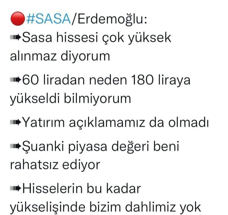 #sasa savunanlar şimdi ne diyecek bakalım