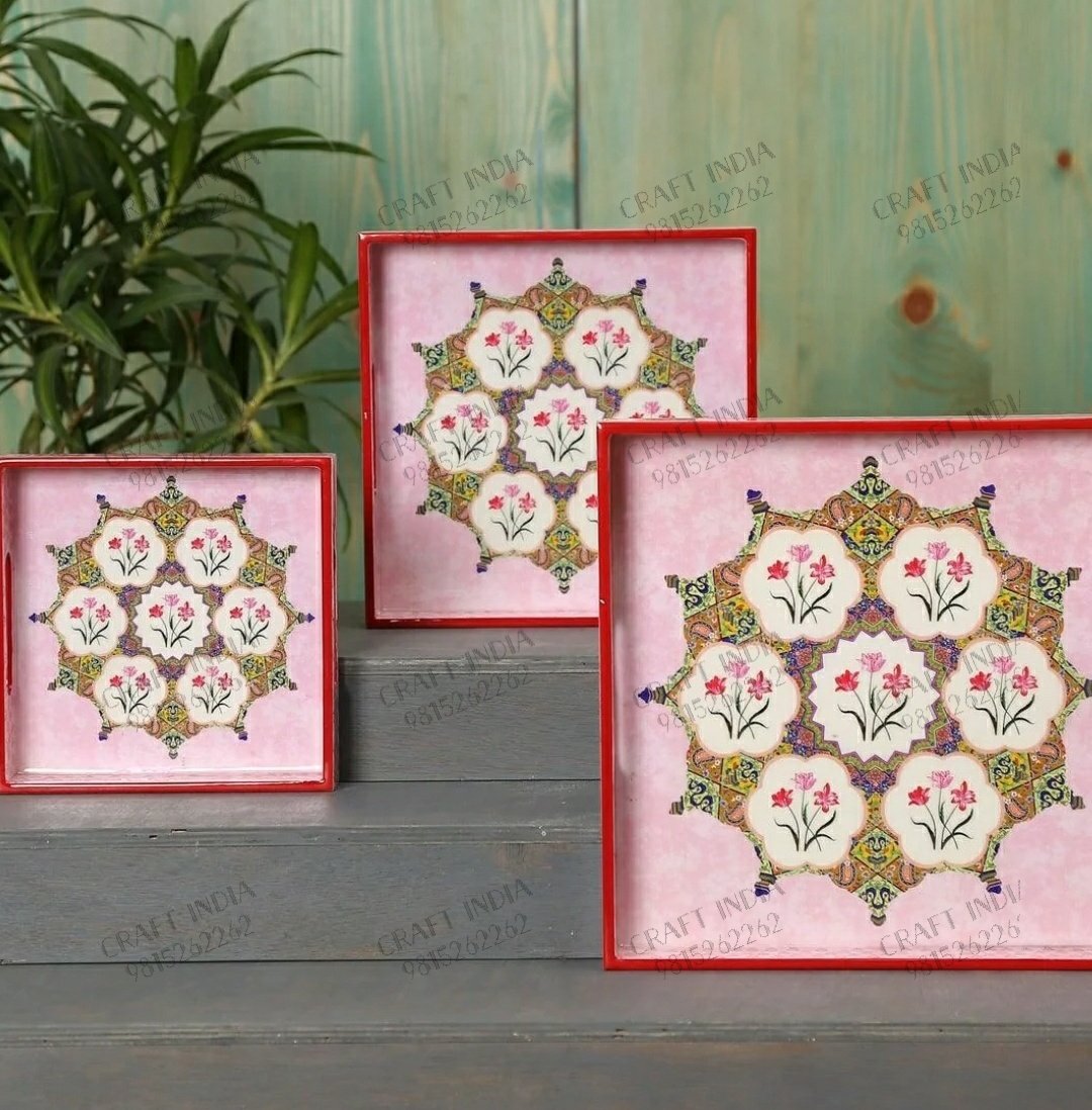 CraftIndia9's tweet photo. MDF/DIGITAL PRINTED/RESIN TRAY SET
Tray set with new design
Available in various designs
#mdftrays #handmadegifts #serveware #traysets #wooden https://t.co/RS7Ch0AB4W