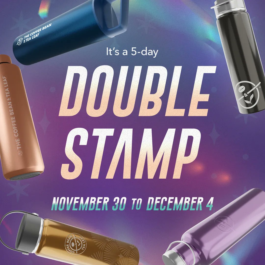 It’s definitely a good day because CBTL is treating you to a 5-day DOUBLE STAMP from November 30 to December 4! You know the drill 😉 Get your fave beverage at CBTL Abreeza now! #HolidayYourWay #CBTLph