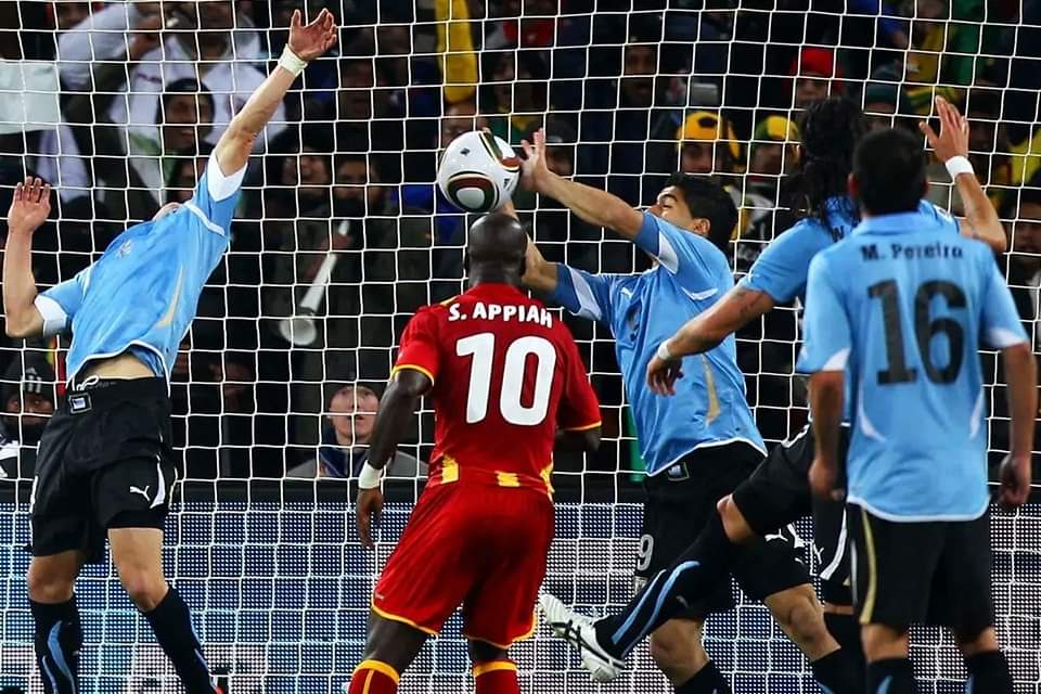 AfricaFactsZone's tweet photo. Ghana's Black Stars will be seeking revenge against Uruguay on Friday for their infamous loss to them in the Quarter Finals of the 2010 FIFA World Cup.

Suarez's handball denied Ghana the chance of becoming the first African country to qualify for the Semi Finals of the World Cup https://t.co/EHnLbCbmqa