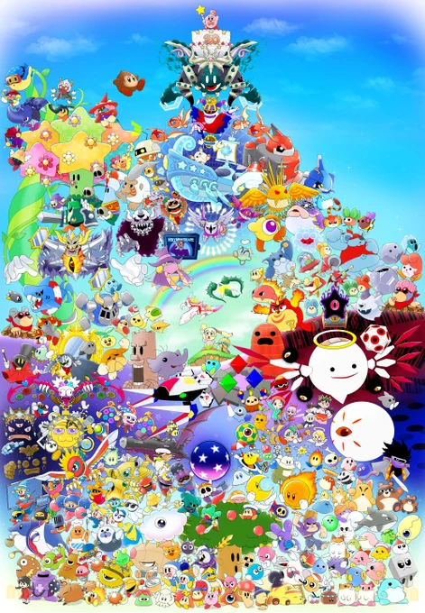 #星のカービィ30周年を365日祝いたいチャレンジドロシアって孤独な印象があったからこんなポップでかわいい妹キャラがでてきてビックリしたぞ。と思ったらめっちゃ闇深い設定だった…見た目とのギャップで風邪ひく 
