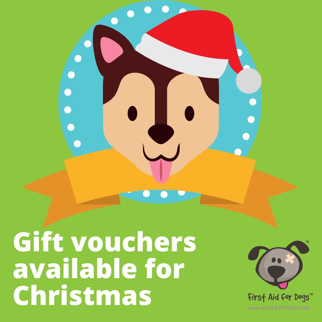 💌A reminder that we have gift vouchers available for both our Zoom courses and online First Aid for Dogs course
🎁This makes the perfect present for the dog lovers in your life; equip them with life saving canine first aid skills!
👉Get in touch to buy a voucher;  01273 702496.