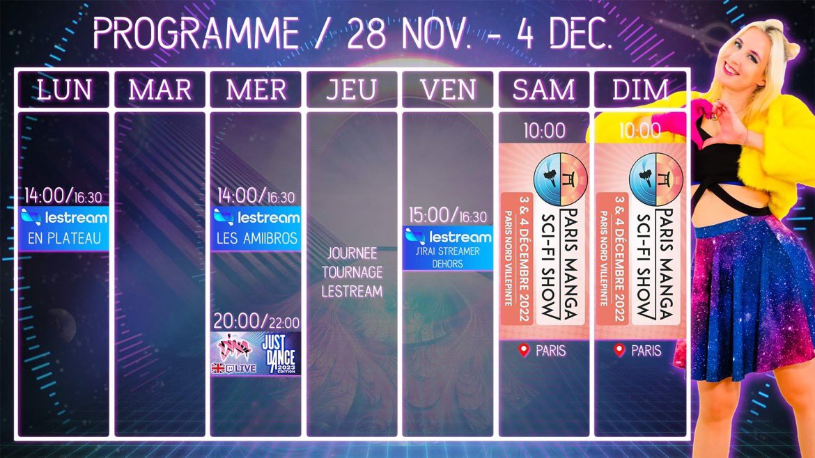 TheFairyDina's tweet photo. Aujourd’hui je fais danser les #Amiibros sur @lestreamFR 👀🥳 et après rdv sur ma chaine https://t.co/nxtRcMCxy3 pour la suite !

Et ce we… @ParisManga ✊ https://t.co/1wFO25JK9h