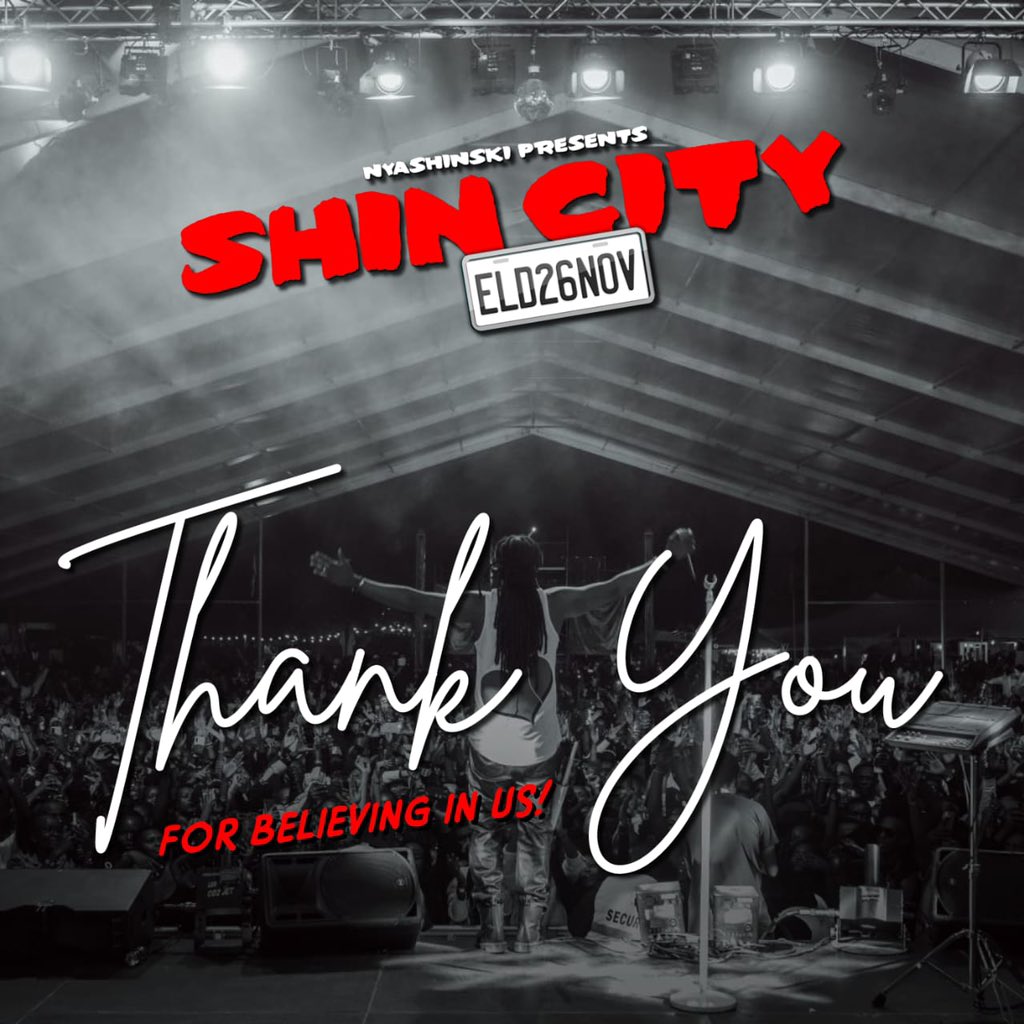 This is a special appreciation post for believing in the city. A gift of love from me to you.

We couldn't have done it without y'all. Thank you to all Shin Citizens. Watch out for the next City.

#ShinCityLive #ShinCityExperience