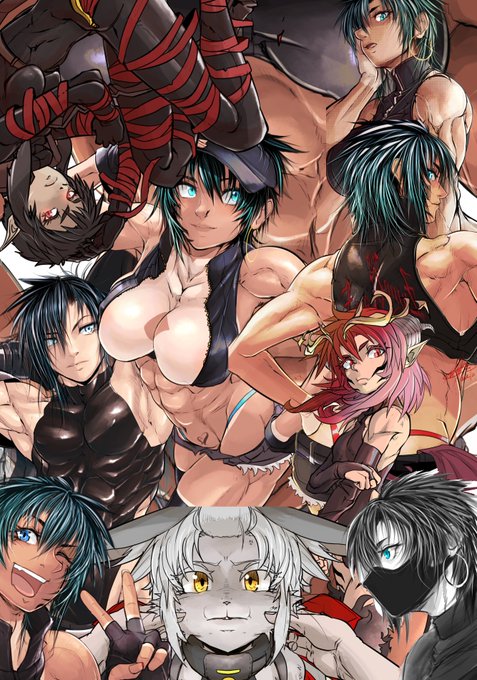 #今月描いた絵を晒そう
今月はらくがきと仕事絵を含めて12枚
漫画ネームは(25P←ボツ)+(描き直し13P)で計28Pなんですが・・・これ結局ぽしゃってるので数に入れてもいいのかなまぁいいってことにしておこう 