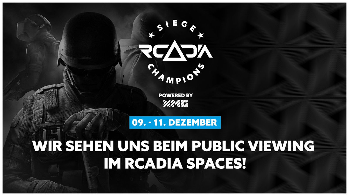 Ihr habt Bock auf #RainbowSixSiege ?
Ihr kommt aus Hamburg oder seid zu Besuch?

Dann kommt doch bei uns vorbei! Direkt auf der  #Reeperbahn
Vom 09.12. bis zum 11.12. #RCADIASiegeChampions ➡️ <a href="/rcadiaspaces/">RCADIA Spaces</a> 🤩

🎦Public Viewing im <a href="/hamburgerding/">Hamburger Ding</a> 
Fr ab 15 Uhr 
Sa &amp; So ab 11 Uhr
🤗
