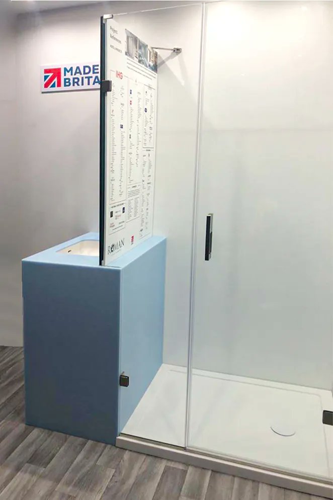 romanltd's tweet image. Come and see Roman&apos;s stand (302) at the Cruise Ship Interiors Expo at ExCeL London today! 
On display are our integrated bespoke showering solutions, different colour finishes, and also our bespoke Corian fabrication and solid surface moulding capabilities. #CSIE2022 #ExCeLLondon