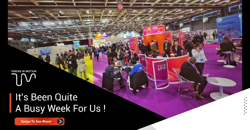 threadinmotion's tweet photo. Thread in Motion continues to strengthen its global impact! 

While we introduced our latest products at @TechforRetail in France, we also provided support for our customers in Spain.

Stay on the watch for more!

#retail #warehousesolutions #smartwearables #wearabletechnologies
