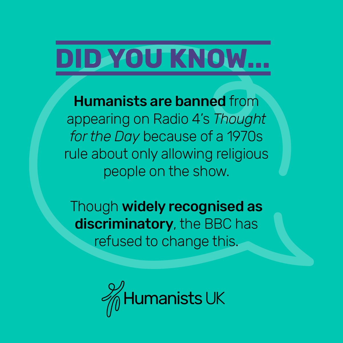 Humanists_UK's tweet photo. It's our hope that before long, humanists will be allowed to speak on BBC Radio 4's Thought for the Day. It's not a radical request. In fact, it's already happening in Northern Ireland. BBC Radio Ulster has featured humanists on its Thought For the Day slot since 2021. https://t.co/0tyfILsrrW