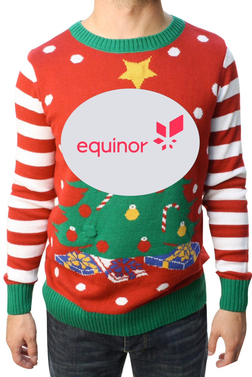 This year's ugly Christmas sweaters are in! #equinor #avvikleikkeinnvikle