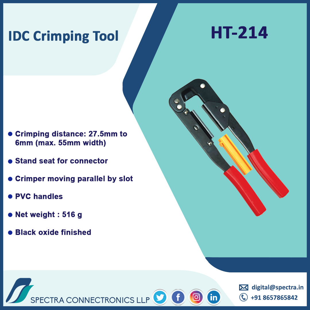 spectra_connect's tweet photo. Buy HT-214 IDC Crimping Tool now at https://t.co/qd6WHdnwAF
#spectraconnectronics
#totalconnectivitysolutions
#cutter
#tools
#cable
#connectors
#wireharness
#cableassembly
#crimpingtool
#idccrimpingtool
#frc
#flatcable
#automotive
#technician
#electrician
#industrial
#buynow https://t.co/OzQx9jI0tG