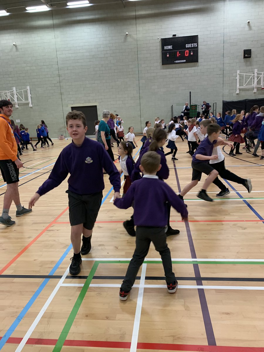 P3-7’s are having a ‘reel’y good time at the Scottish Country Dancing festival. #activestirling #thepeak