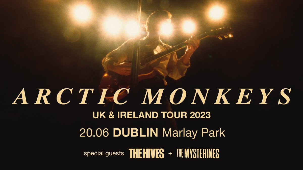 Arctic Monkeys will now play Marlay Park instead of Malahide Castle in Dublin next June. Tickets will remain valid. Additional tickets will go on sale at 9am on Friday 2nd December. arcticmonkeys.com/live