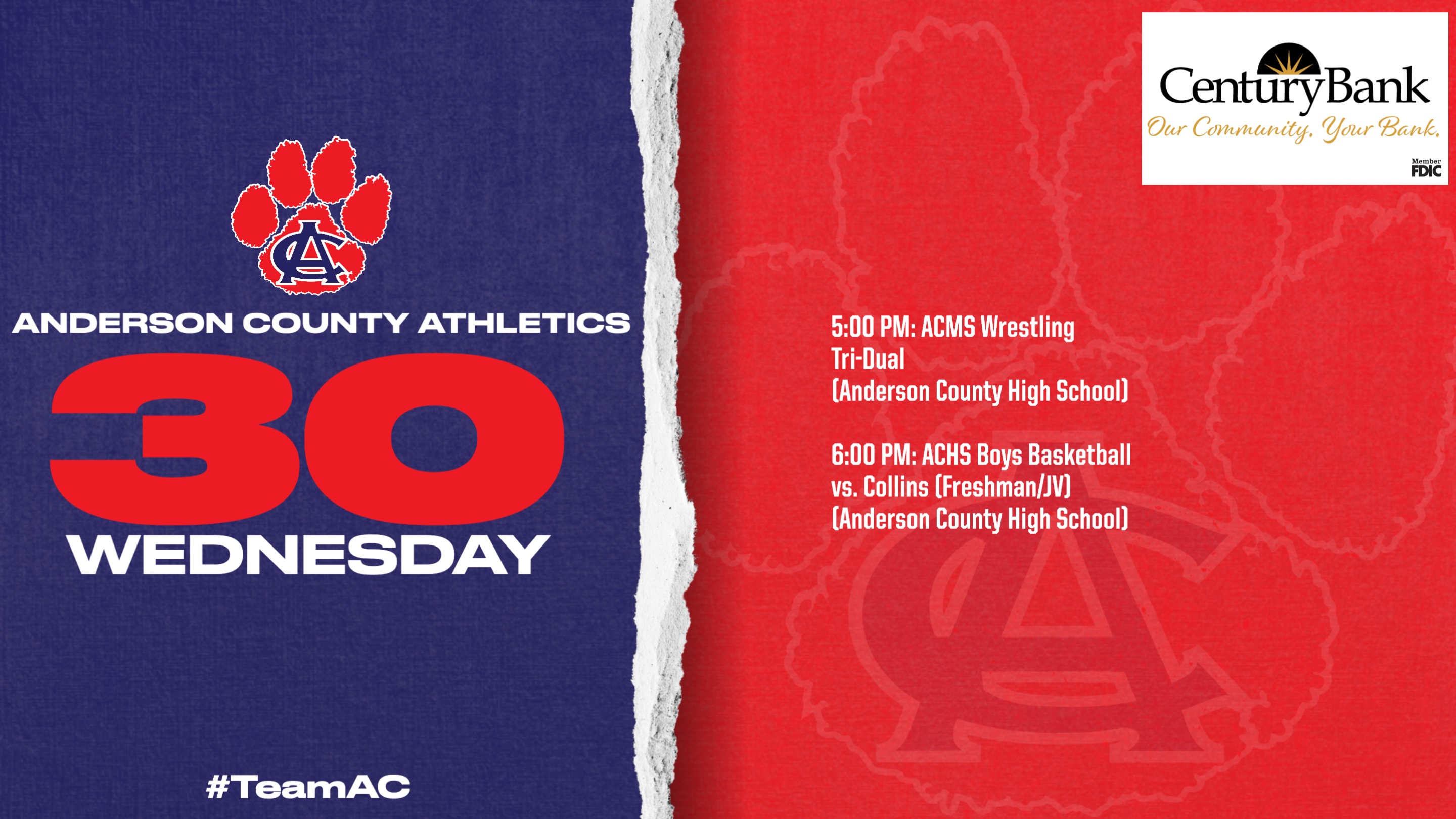 Anderson County Schools Athletics (ACAthletics1) / Twitter