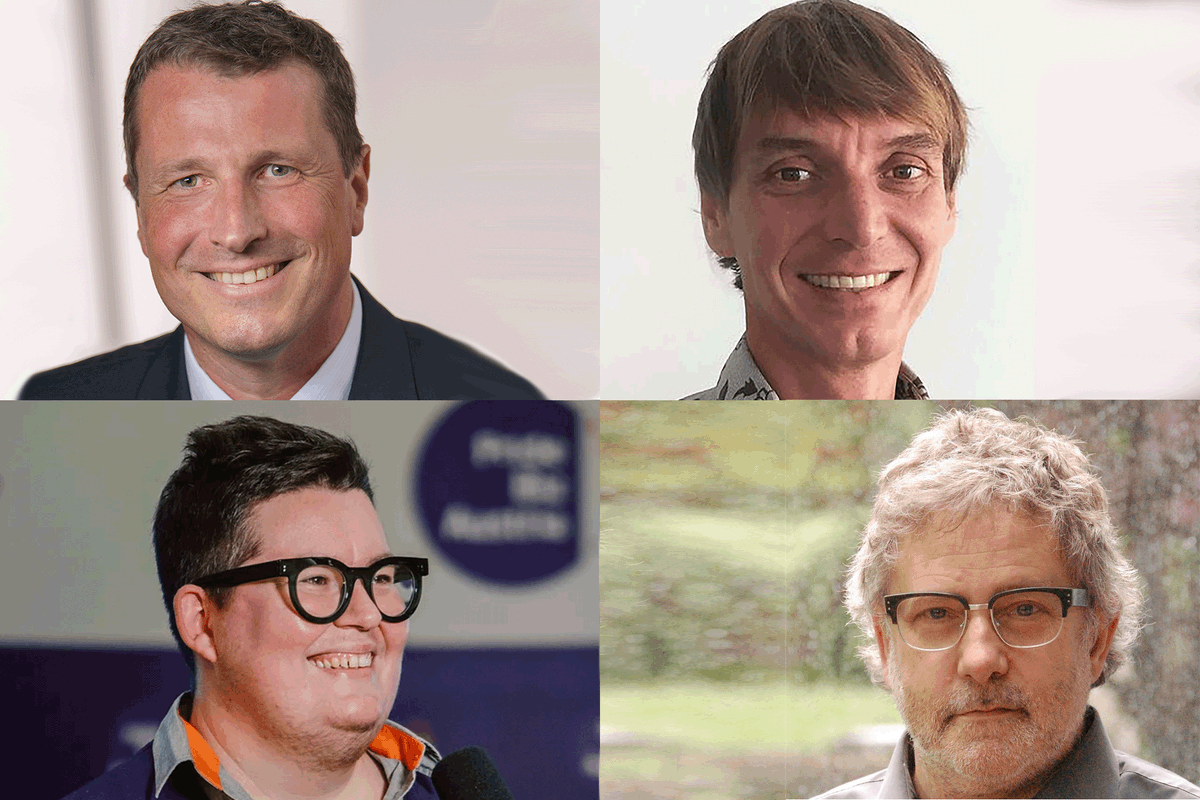 Erfolge für TUW-Forscher_innen: <a href="/wouterdorigo/">Wouter Dorigo</a> und Wolfgang Wagner wurden als Highly Cited Researchers gelistet, @katta_spiel wurde von Pride Biz Austria ausgezeichnet und Gottfried Strasser mit dem Vorarlberger Wissenschaftspreis. tuwien.at/tu-wien/aktuel… © Wilke; Glitzer&amp;Konfetti