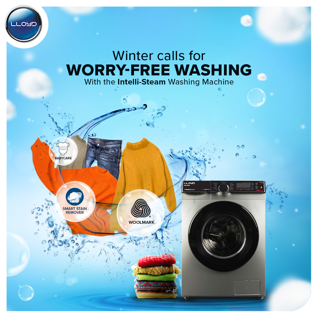 MyLloydIndia's tweet image. Features so cool, they’ll make winters seem hot! Make washing clothes a cake walk by getting home #Lloyd Intelli-Steam Washing Machine. #LloydWashingMachine

Buy now: bit.ly/3NgtkOj