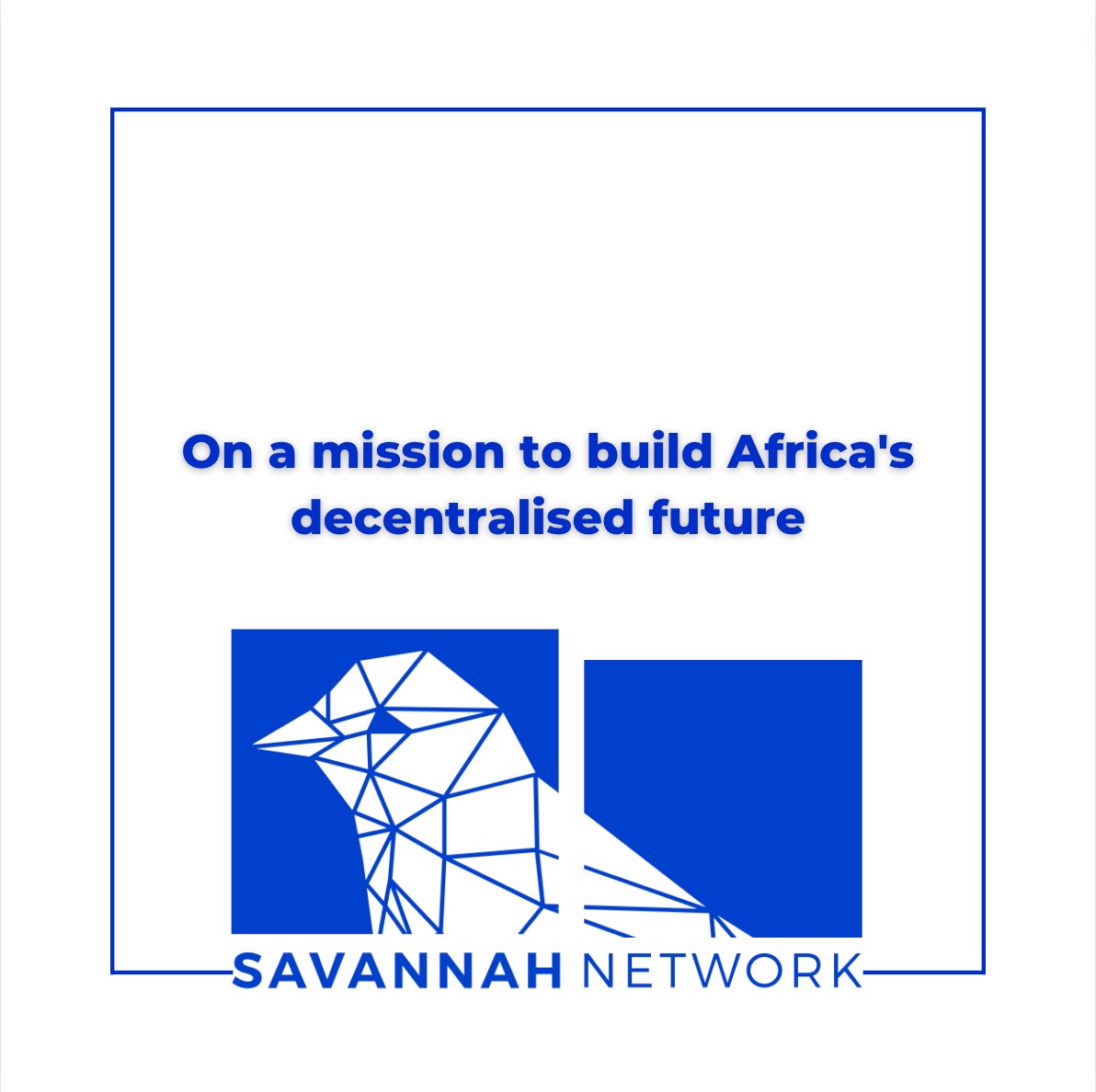 SavannahDotNet's tweet image. By offering solutions that allow reach far beyond any other blockchain products we aim to lay the groundwork for the next billion blockchain users.
.
.
.
#blockchain #africa #decentralized #future