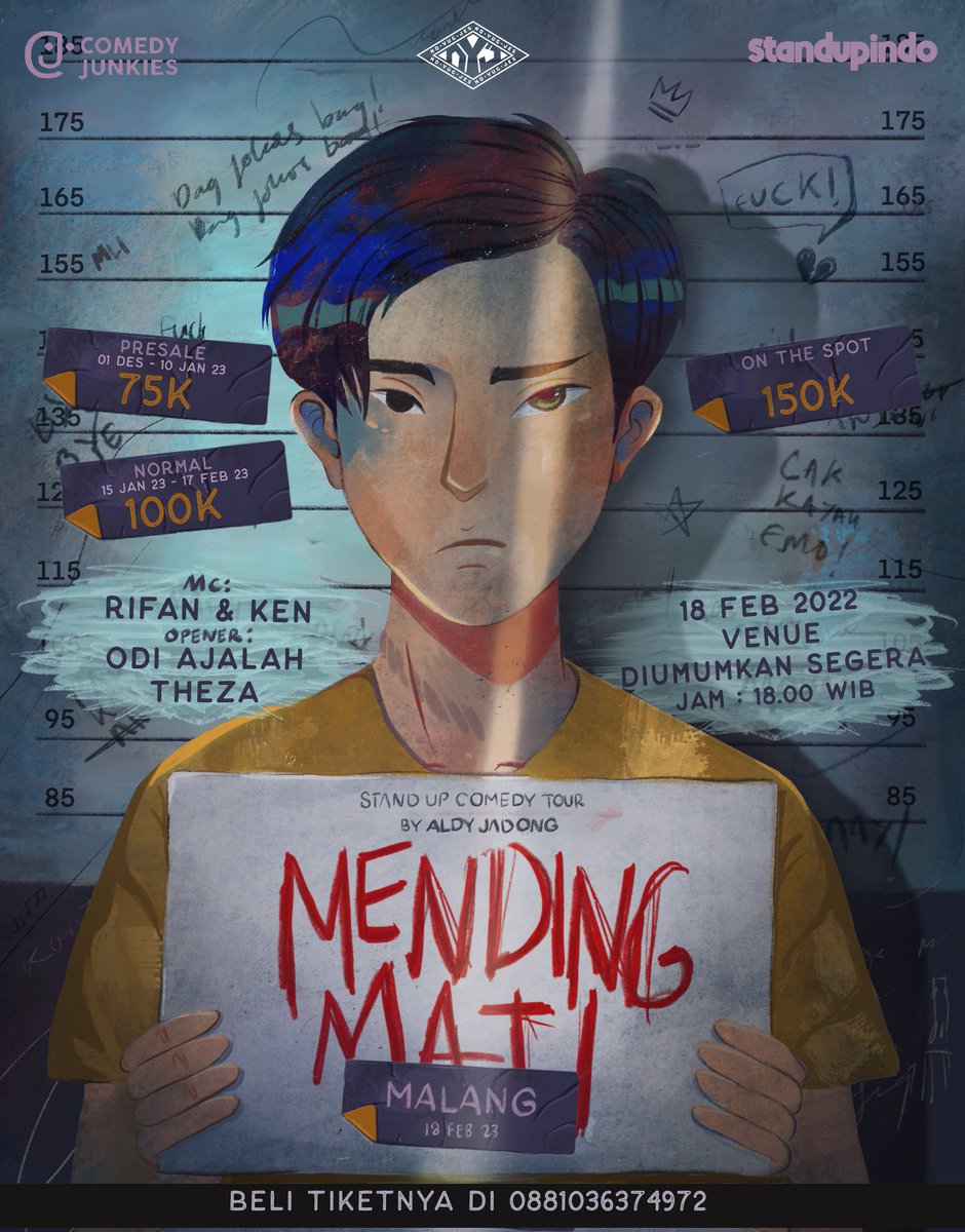 Sudah siap nonton show @Aldyjadong !!!
Tiket dibuka besok jam 13.00
Hubungi nmr di poster..
CEPET CEPETAN!!!