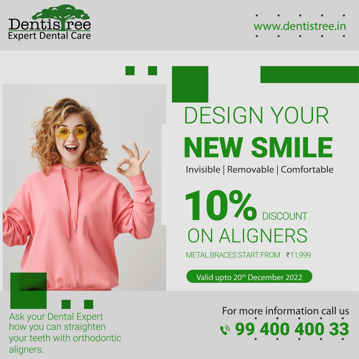 Correct your teeth irregularities,still being in spotlight with Clear Aligners
bit.ly/32MdTvO
Call : +91 99400 40033
#clearskies #clearskys #clearaligners #clearancefinds #clearskingoals #clearheels
