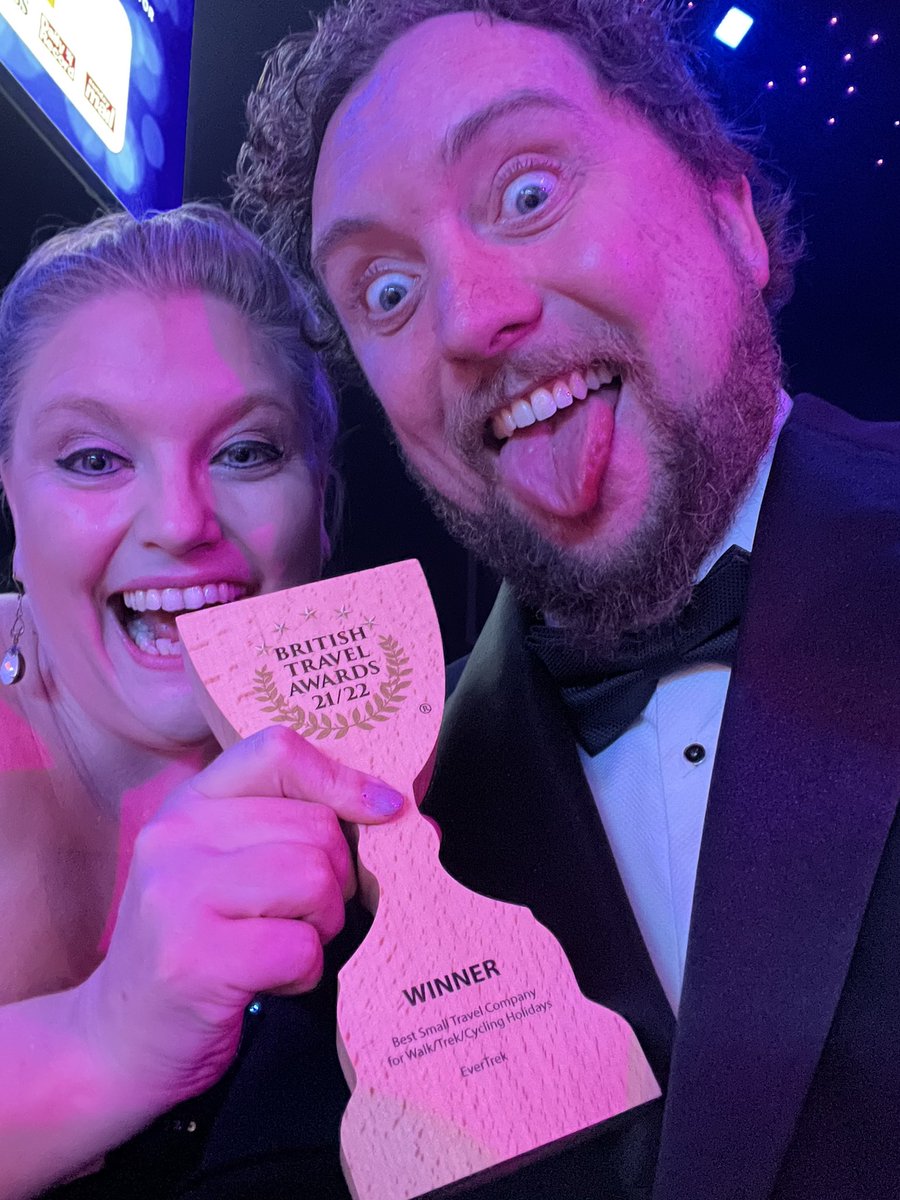 EverTrek (@evertrekuk) on Twitter photo Wow! That was a quiet night 🙈 Fantastic to win at the <a href="/BritTravAwrds/">British Travel Award</a> means so much all of our Yetis 🤙 Wow! That was a quiet night 🙈 Fantastic to win at the <a href="/BritTravAwrds/">British Travel Award</a> means so much all of our Yetis 🤙