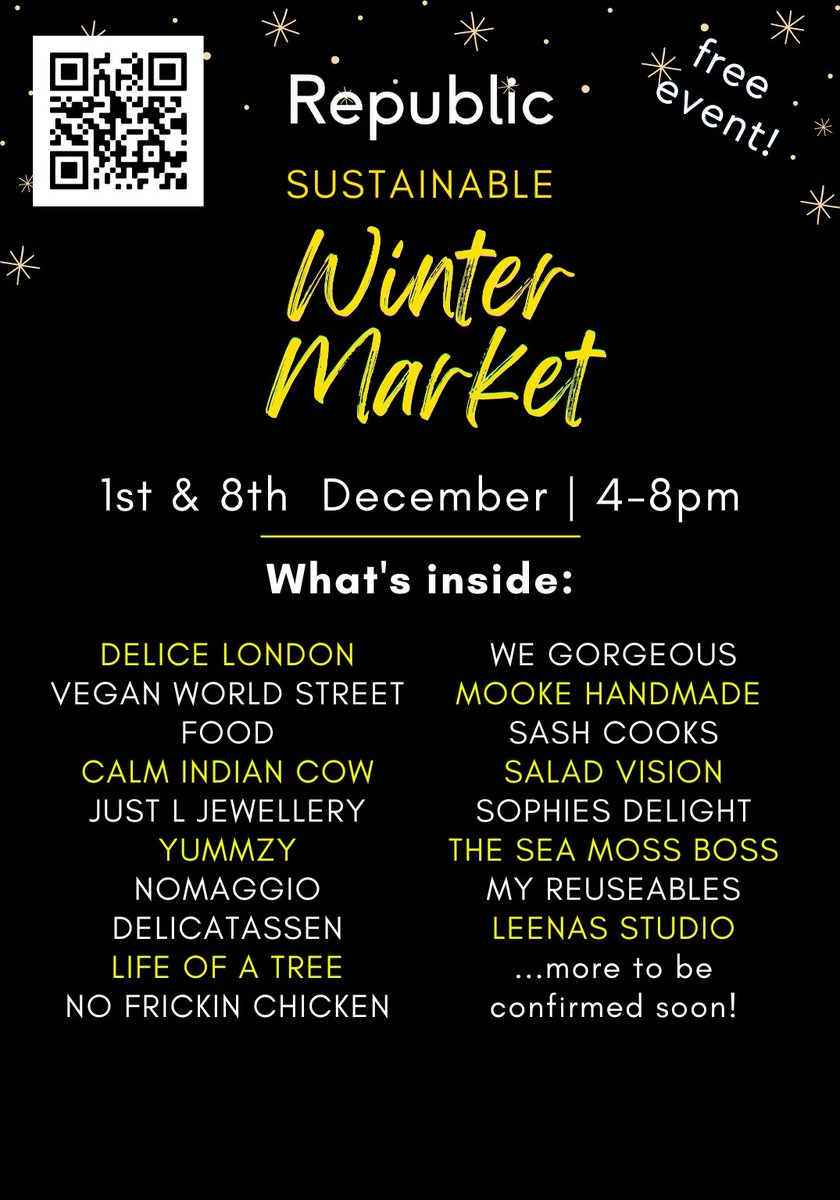 It's finally here! Tomorrow is our #Sustainable Winter Market! Start your #Christmas shopping at the many #ethical small businesses & get in the festive spirit🎄 See more info & register here: eventbrite.co.uk/e/sustainable-…