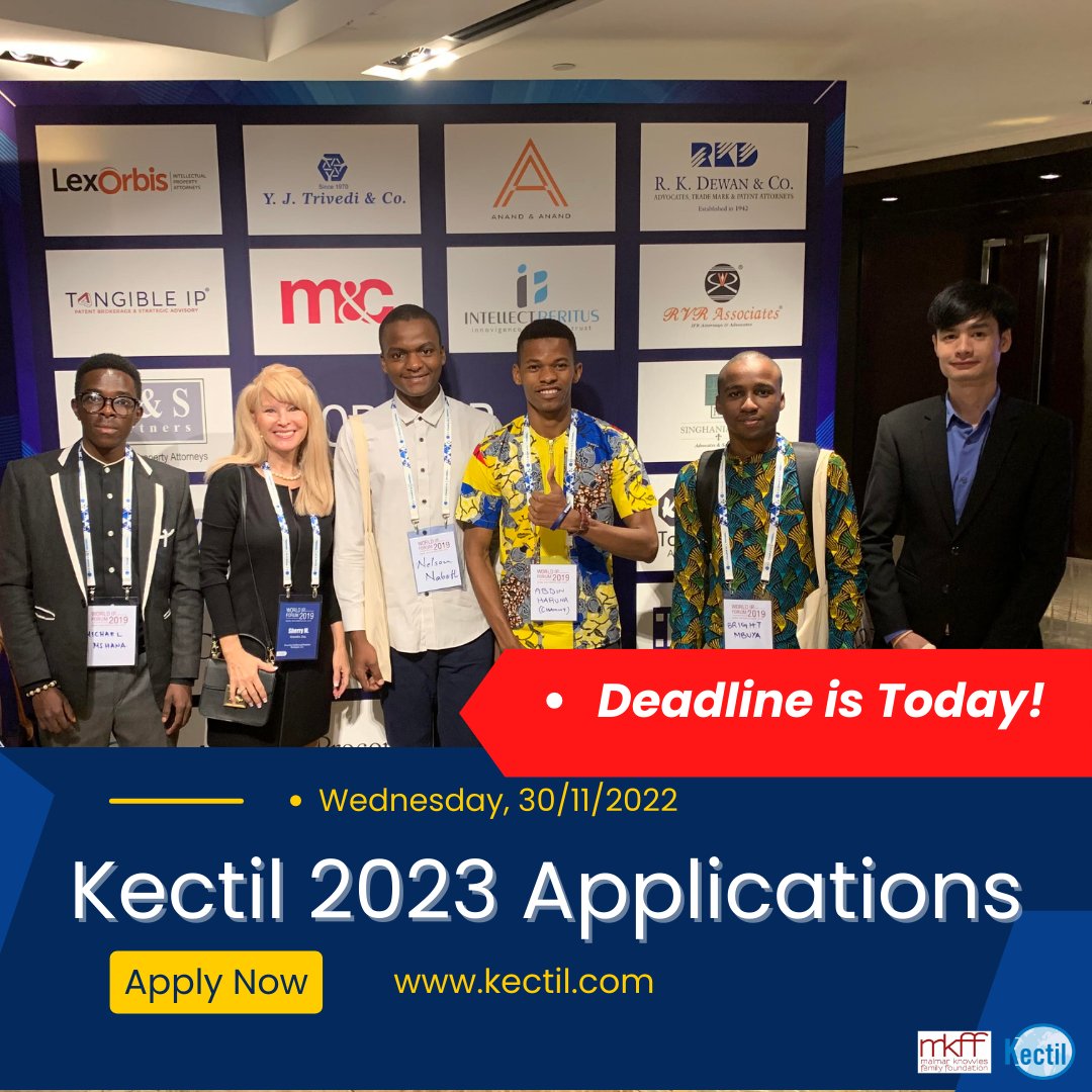 𝗟𝗮𝘀𝘁 𝗰𝗵𝗮𝗻𝗰𝗲 𝘁𝗼 𝗮𝗽𝗽𝗹𝘆 𝘁𝗼 𝘁𝗵𝗲 𝗞𝗲𝗰𝘁𝗶𝗹 𝟮𝟬𝟮𝟯 𝗣𝗿𝗼𝗴𝗿𝗮𝗺
You have a few hours if you still need to apply to the Kectil 2023 Program.

Please apply by 11:59 p.m. EST today at kectil.com.
#kectil2023
#Kectil