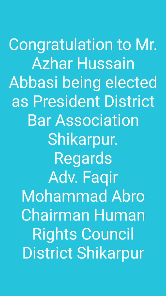 Advocate Faqir Mohammad (@faqir_advocate) on Twitter photo 