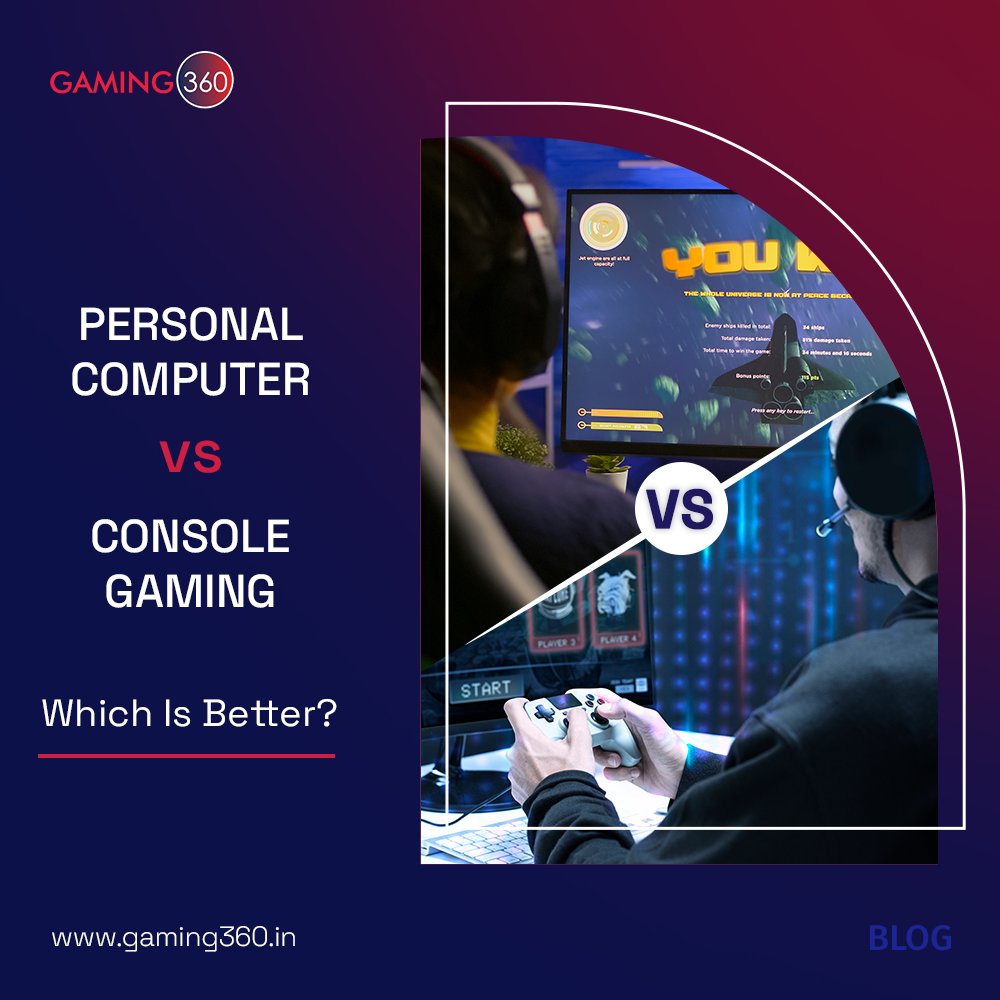 Gaming360in's tweet photo. Quarreling over #PC vs #console to know which one is better. lights up the message—which one is more affordable, has the best visuals, or has the best multiplayer contest? We'll assist you with choosing what's best for you.
To know more 👉 https://t.co/iAD9P8ZPIC

#gaming360 https://t.co/QsWTEjEheA