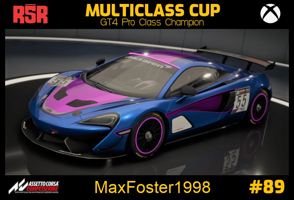 red5racing_'s tweet photo. 🟥⬛️ Congratulations to the Multiclass Cup GT4 Pro Class Champion 👏

🔥🏆 MaxFoster1998 🏆🔥 https://t.co/Xbh6uvL0De