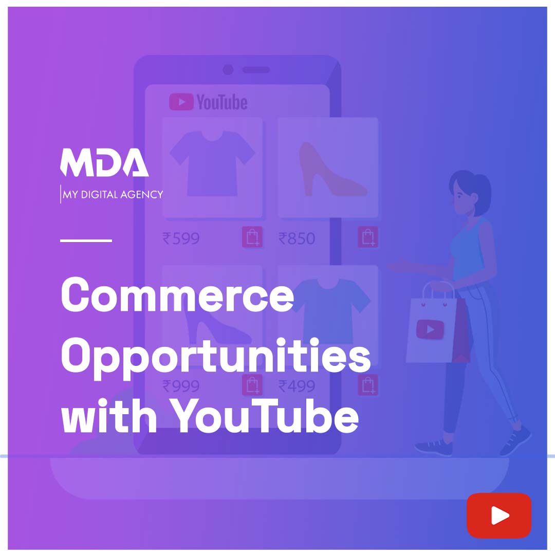 YouTube’s latest push to live-stream shopping will certainly shove marketers, bringing more audiences to them.

#mydigitalagency #youtube #commerce #youtubefeatures