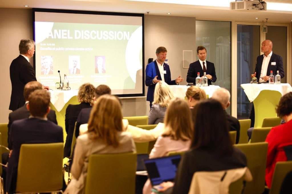 Thank you for a great event with excellent input from speakers <a href="/JanKaeraa/">Jan Kæraa Rasmussen</a>, <a href="/christianstenbe/">christian stenberg</a>, Per-Olof Granström, <a href="/Emil_Grann/">Emil Damgaard Grann</a>, <a href="/fvoetmann/">Niels Frederik Voetmann Christiansen</a>, Anna Ragnarsdóttir and <a href="/jackberringer/">Jack Berringer</a>!

#Climatepartnership is vital because only joint efforts can accelerate the #greentransition.🌱 #eudk