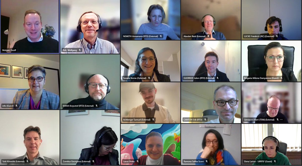 HorizonEU's tweet photo. #PolicySupportFacility MLE on the Whole-of-Government Approach in R&amp;I begins!

🇧🇬🇫🇮🇲🇹🇷🇴🇸🇰 experts and DG R&amp;I discussed #holistic approaches to addressing policy challenges in R&amp;I and beyond.

This can encourage transformation of our key socio-economic systems! https://t.co/iUb2Uu0M1I