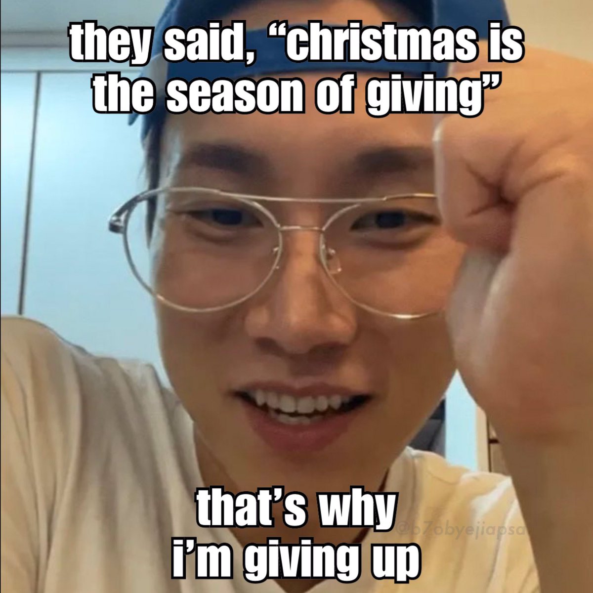 eunkwang give up meme christmas edition