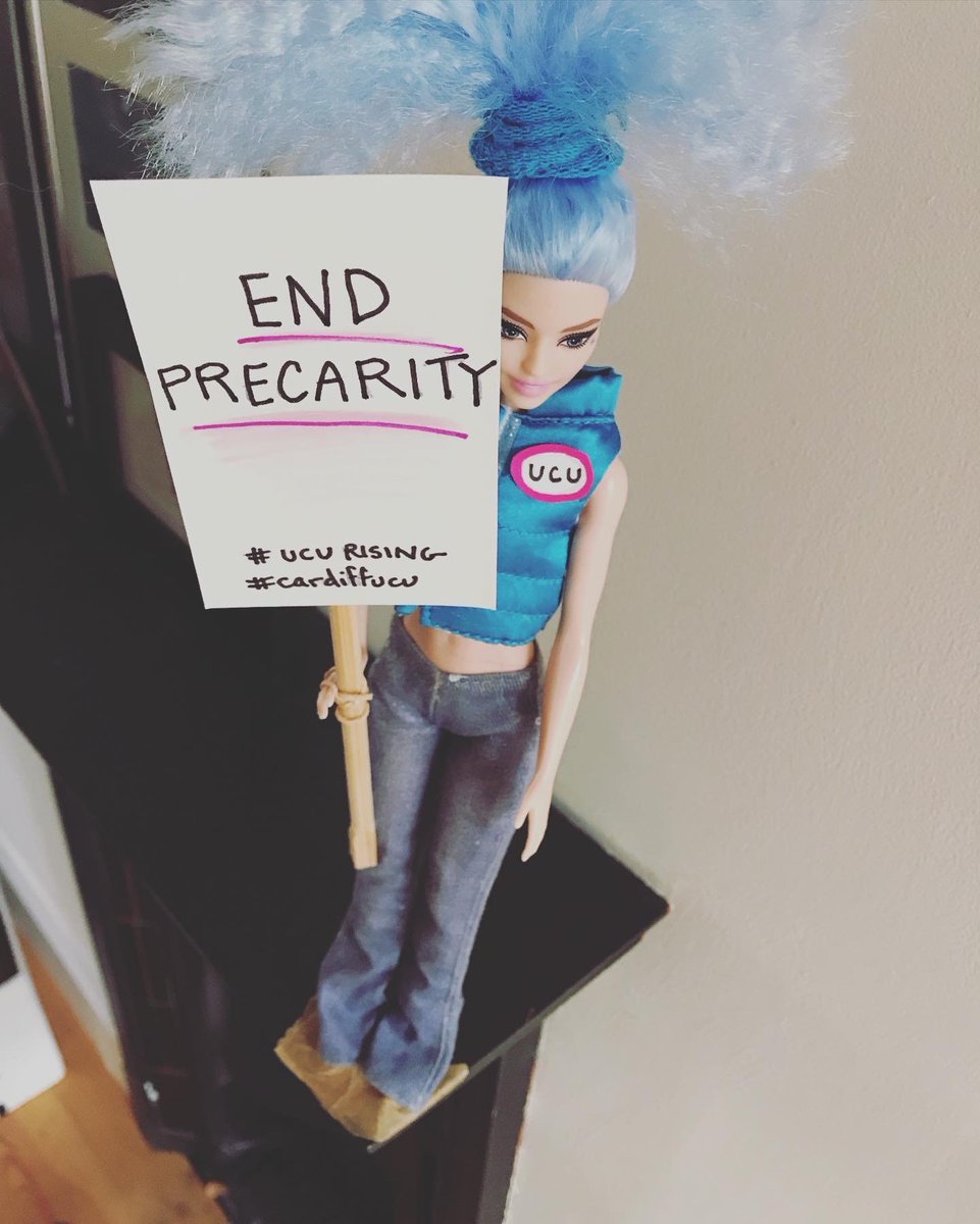 Precarity is so insidious. It shapes how you live, how you feel, what you can think about. On strike today to end a university system fuelled by precarious, fixed term contracts. 
#ucuRISING #cardiffucu