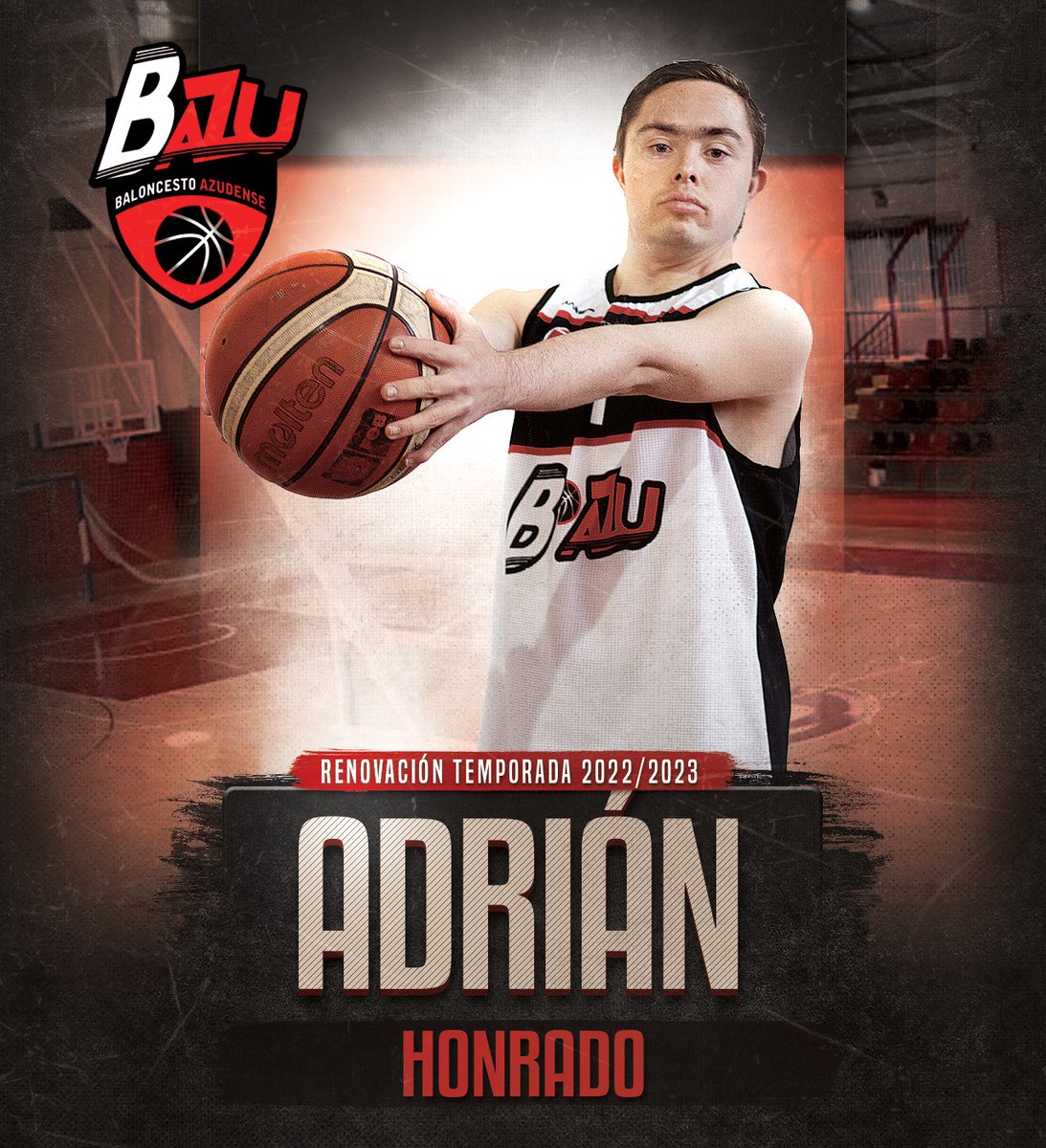 [Renovación] Comenzamos la mitad de la semana presentandoos a nuestros chicos <a href="/ADAAzuqueca/">ASOCIACIÓN ADA</a>. Nuestra primera desvelación es la renovación de Adrián Honrado.
¡Bienvenido de nuevo, Adrián!
#BAZUADA🏀
